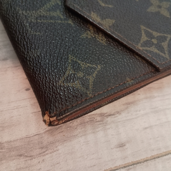 Vintage LOUIS VUITTON Double Snap Monogram Bifold Wallet Coin Pouch - Picture 8 of 10